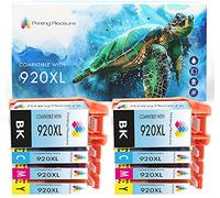 Printing Pleasure 8 Compatibles HP 920XL Cartouches d'encre Remplacement avec Puce pour HP Officejet 6000 6500 6500A 7000 7500A - Noir/Cyan/Magenta/Jaune, Grande Capacité