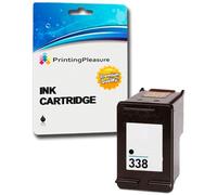 Printing Pleasure Compatible Cartouche d'encre Remplacement pour HP 338 pour DeskJet 460 460c 460cb 6620 6840 9800 9860 Photosmart 2575 Pro B8330 Officejet 100 Mobile 6210 7310 - Noir, Grande Capacité