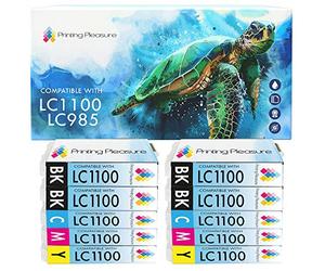 Printing Pleasure LC1100 LC985 10x Cartouches d'encre Compatible pour Brother DCP-145C 165C 195C 197C 375CW 385C 395CN 585CW 6690CW MFC-250C 290C 490CW 5890CN 5895CW 6490CW 990CW J615W
