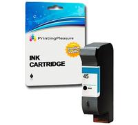 Printing Pleasure NOIR Cartouche d'encre compatible pour HP Color Copier 180 280 Deskjet 1180c 1220c 1280 6120 9300 930c 959c 970cxi Fax 1220 Photosmart 1000 1115 | Remplacement pour HP 45 (C51645AE)