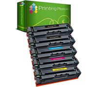 Printing Pleasure Pack 5 203X Toner Laser Compatible pour HP Color LaserJet Pro MFP M280nw, M281fdn, M281fdw, M254dw, M254nw