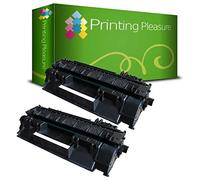 Printing Pleasure Twin-Pack Toner Laser Compatible pour HP Laserjet P2050 P2053 P2055 P2055D P2055DN P2055X Canon LBP-6300DN LBP-6310DN LBP-6650DN LBP-6670DN MF-5840DN MF-5880DN MF-5980DW MF-6180CW