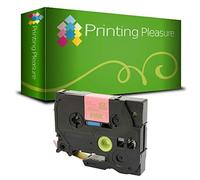 Printing Pleasure TZeRE34 Or sur Rose (12mm x 4m) Ruban textile compatible pour Brother P-Touch PT-1000 H100/LB/R H105 H200 D200/BW/VP D210/VP D400/VP D600/VP E100/VP E300/VP E550/W/WVP P700 P750W