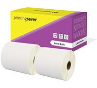 Printing Saver 100 x 50 mm 2 Compatibles Étiquettes thermique direct (1000 Étiquettes par Rouleau) pour Zebra Toshiba Citizen Sato Honeywell Intermec Datamax CAB Eltron Godex Orion Wasp Etiqueteuses