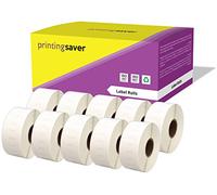 Printing Saver 10x 11355 19 x 51 mm Compatibles Étiquettes Multi-usages (500 Étiquettes par Rouleau) pour Dymo LabelWriter 310 320 330 4XL 400 450 Turbo/Twin Turbo/Duo & Seiko SLP Etiqueteuses