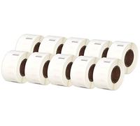 Printing Saver 10x 99017 50 x 12 mm Compatibles Étiquettes dossier suspendu (220 Étiquettes par Rouleau) pour Dymo LabelWriter 310 320 330 4XL 400 450 Turbo/Twin Turbo/Duo & Seiko SLP Etiqueteuses