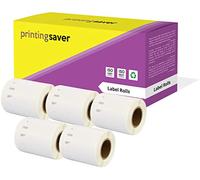 Printing Saver 5x 14681 57 x 57 mm Compatibles Étiquettes pour Disques (160 Étiquettes par Rouleau) pour Dymo LabelWriter 310 320 330 4XL 400 450 Turbo/Twin Turbo/Duo & Seiko SLP Etiqueteuses