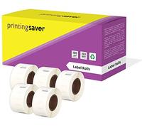 Printing Saver 5x 99017 50 x 12 mm Compatibles Étiquettes dossier suspendu (220 Étiquettes par Rouleau) pour Dymo LabelWriter 310 320 330 4XL 400 450 Turbo/Twin Turbo/Duo & Seiko SLP Etiqueteuses
