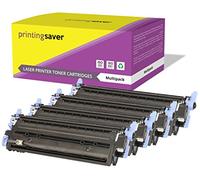 Printing Saver Q6000A Q6001A Q6002A Q6003A 124A Noir (1) Cyan (1) Magenta (1) Jaune (1) Toners compatibles pour HP Laserjet 1600, 1600n, 2600, 2600n, 2600dn, 2605, 2605dn, 2605dtn, CM1015, CM1017