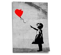 Printistico Poster Banksy: Balloon Girl street art classique, impression d'art non encadrée, peinture murale - A4, A3, A2, A1, A0, XXL - salon, chambre, cuisine, décoration