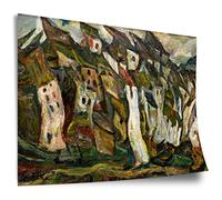 Printistico Poster Chaim Soutine: Les maisons, tirage d'art non encadré, murale - A4, A3, A2, A1, A0, XXL - salon, chambre, cuisine, décoration