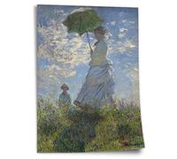 Printistico Poster Claude Monet: Femme à l'ombrelle - Madame Monet avec son fils (1867), Impression d'art non encadrée, Murale - A4, A3, A2, A1, A0, XXL - Salon, Chambre, Cuisine, Décoration