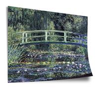 Printistico Poster Claude Monet: Nymphéas et pont japonais, impression d'art non encadrée, murale - A4, A3, A2, A1, A0, XXL - Salon, Chambre, Cuisine, Décoration