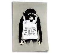 Printistico Poster Critique sociale Street Art Banksy - Impression d'art moderne XXL de petite à grande taille - Parfait comme cadeau, Salon, Impression d'art sans cadre, Peinture murale