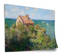 Printistico Poster en coton Claude Monet: La Maison du pêcheur à Varengeville, Impression d'art non encadrée, Murale - A4, A3, A2, A1, A0, XXL - Salon, Chambre, Cuisine, Décoration