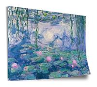 Printistico Poster en coton Claude Monet: Nymphéas, Impression d'art non encadrée, Murale - A4, A3, A2, A1, A0, XXL - Salon, Chambre, Cuisine, Décoration
