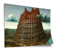 Printistico Poster en coton Peter Bruegel l'Ancien: La Tour de Babel, Impression d'art sans cadre, Murale - A4, A3, A2, A1, A0, XXL - Salon, Chambre, Cuisine, Décoration