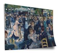 Printistico Poster en coton Pierre-Auguste Renoir: Bal du Moulin de la Galette, Impression d'art non encadrée, Murale - A4, A3, A2, A1, A0, XXL - Salon, Chambre, Cuisine, Décoration