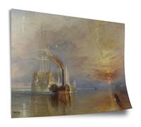 Printistico Poster en coton William Turner: The Fighting Temeraire, impression d'art sans cadre, tableau mural - A4, A3, A2, A1, A0, XXL - Salon, Chambre, Cuisine, Décoration