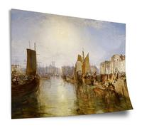 Printistico Poster William Turner: Le Port de Dieppe, Impression d'art non encadrée, Murale - A4, A3, A2, A1, A0, XXL - Salon, Chambre, Cuisine, Décoration