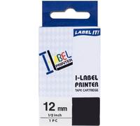 PRINTLINE Ruban compatible pour Casio XR-12X1 12mm, 8m, impression noire / gousse transparente.