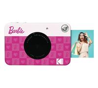 Barbie x Kodak Printomatic Appareil Photo Numérique Couleur - Appareil Photo Portable Barbie 5MP Imprime Photos Autocollantes 2x3” - Style Iconique