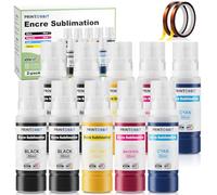 PRINTORBIT Encre de Sublimation Compatible pour Epson ET-2850 ET-2876 ET-1810 ET-2862 ET-2810 ET-2871 ET-2865 ET-2864 ET-2860,Encre Sulimation Ink Iubest pour Eco Tank ET-1500 F100(2 Pack 80ml