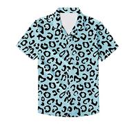 Printpub Chemises boutonnées décontractées pour homme Imprimé léopard Vêtements de course à pied Beach Surf Golf Hawaii Aloha Chemises