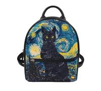 Printpub Sac à dos mignon avec graphisme d'animaux pour école, université, sac à dos pour livres, sac à dos décontracté de voyage, petit sac à dos en cuir pour la journée