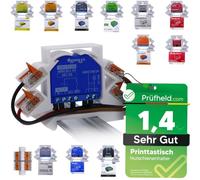 Printtastisch Shelly Support de rail DIN + 2 x 2 extensions pour 29 Shelly Relais : Plus 1, 1 Mini Gen3, Plus 1PM, 1PM Mini Gen3, Plus 2PM, 2.5, RGBW 2, PM Gen3, Support de rail chapeau, installation