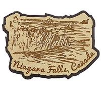 Printtoo Aimant de refrigerateur de Cadeau en Bois Grave Niagara Fall Canada Souvenir