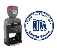 Printtoo Auto-encrage personnalisé résistant bibliothèque Tampon rond professeur personnalisé Stamper personnalisé-45 mm diamètre