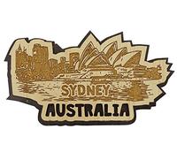 Printtoo en Bois Australie Sydney Cadeau Grave Aimant Frigo Souvenirs Collectibles