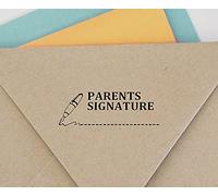 Printtoo PARENT'S SIGNATURE Soi encrage Caoutchouc Timbre Bureau Stationnaire Douane Timbre-Noire