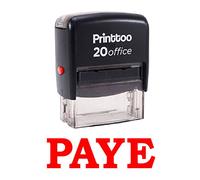 Printtoo personnalisé Stamp PAYE Self Encrage caoutchouc Bureau philatélique fixe-Rouge