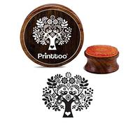 Printtoo Scrap-réservation Motif Arbre Tampon en caoutchouc ronde en bois Crafting Timbres-2 pouces