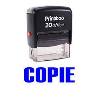 Printtoo Stationary Office personnalisé Stamp COPIE Self Encrage Rubber Stamp-Blue