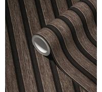 A.S. Création Papier peint PintWalls II 391093 – Effet bois 3D Marron Noir 10,05x0,53 m