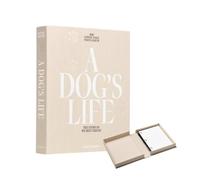 Printworks Album pour chien - A Dog's Life - Livre de souvenirs en tissu beige avec 30 pages - Grand souvenir pour photos de 10 x 15 cm avec espace d'écriture - Album photo extensible pour animaux de