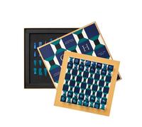 Printworks Athena Jeu d'échecs en Bois Massif Multicolore avec Plateau en Bois Massif - Jeu de Table Basse élégant pour Adultes et Enfants à partir de 5 Ans - Instructions multilingues incluses