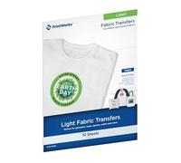 PrintWorks Inkjet Fabric Transfer Sheets 8.5"X11" 10/Pkg-For Light Fabrics