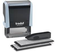 Printy Typomatic 4912t - Tampon Encreur Professionnel Automatique 4 Lignes - Empreinte 47 X 18 Mm À Composer Soi-Même (Vert Pastel)