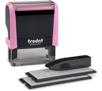 Printy Typomatic 4912t - Tampon Encreur Professionnel Automatique 4 Lignes - Empreinte 47 X 18 Mm À Composer Soi-Même (Vert Pastel)