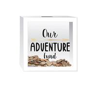 PRINZ Eau de Edge 5 x 7 Sable Dollars Wood Bank, Verre, Blanc, Taille Unique