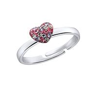 Prinzessin Lillifee Bague 925 Sterling Argent Fille Enfants Anneaux, avec Preciosa, Argent, Coeur, Livré dans une boîte cadeau de bijoux, 2031168