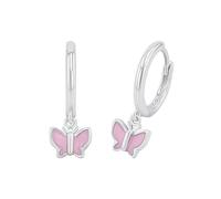 Prinzessin Lillifee Boucles d'oreilles créoles pour filles en argent sterling 925, avec zircone synthétique, livrées dans un coffret cadeau