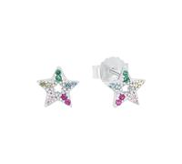Prinzessin Lillifee Boucles d'oreilles en argent 925 Sterling pour enfants, avec zirconium synthétisé, 0,7 cm, argent, étoile, Livré en boîte cadeau, 2033369