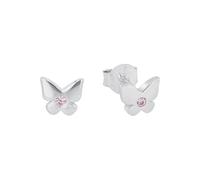 Prinzessin Lillifee boucles d'oreilles en argent 925 Sterling pour enfants, avec zirconium synthétisé, 0,5 cm, argent, papillon, Livré en boîte cadeau, 2035984