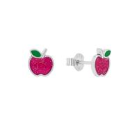 Prinzessin Lillifee Boucles d'oreilles en argent sterling 925 pour filles, boucles d'oreilles pour enfants, partiellement avec pierre précieuse, argent 925 rhodié/plaqué or, cadeau pour fille, livrées