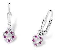 Prinzessin Lillifee Boucles D'oreilles En Argent Zirconia Cœur 9082650